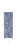 8' Ivory and Navy Blue Floral Distressed Non Skid Runner Rug