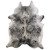 60" X 84" Salt And Pepper Black And White Cowhide - Area Rug