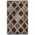 3' X 5' Chocolate Quatrefoil Power Loom Distressed Stain Resistant Area Rug - 606114075899