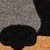 18" X 30" Beige and Black Coir Animal Print Outdoor Door Mat