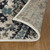 4' X 6' Ivory Blue And Gray Medallion Area Rug