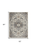 5' X 7' Gray and Ivory Floral Non Skid Area Rug