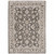 3' X 5' Grey And Ivory Oriental Power Loom Stain Resistant Area Rug With Fringe