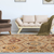 4' X 6' Beige Red And Gray Floral Area Rug