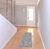 6' Gray And Blue Oriental Distressed Washable Runner Rug