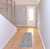6' Gray And Blue Oriental Distressed Washable Runner Rug