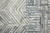 8' Blue and Ivory Abstract Hand Woven Runner Rug