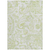 9' X 12' Sage Green And Ivory Paisley Washable Indoor Outdoor Area Rug