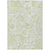 9' X 12' Sage Green And Ivory Paisley Washable Indoor Outdoor Area Rug