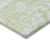 9' X 12' Sage Green And Ivory Paisley Washable Indoor Outdoor Area Rug