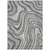 8' X 10' Gray Charcoal And Ivory Abstract Washable Indoor Outdoor Area Rug