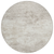 8' Ivory And Beige Round Abstract Washable Indoor Outdoor Area Rug