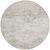 8' Ivory And Beige Round Abstract Washable Indoor Outdoor Area Rug