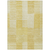5' X 8' Gold Wheat And Ivory Striped Washable Indoor Outdoor Area Rug