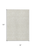 8' X 10' Ivory And Pale Beige Geometric Washable Indoor Outdoor Area Rug
