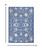 4' X 6' Ivory And Blue Floral Area Rug Polypropylene Decor