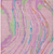 9' X 12' Pink Green And Teal Blue Abstract Washable Indoor Outdoor Area Rug