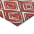 8' X 10' Red And Ivory Geometric Washable Indoor Outdoor Area Rug