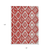 8' X 10' Red And Ivory Geometric Washable Indoor Outdoor Area Rug
