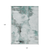 10' X 14' Teal Blue Silver And Gray Abstract Washable Indoor Outdoor Area Rug