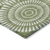 10' X 14' Green And Ivory Geometric Washable Indoor Outdoor Area Rug