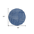 8' Navy Blue And Ivory Round Geometric Washable Indoor Outdoor Area Rug