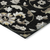 8' X 10' Black Beige And Ivory Floral Washable Indoor Outdoor Area Rug