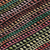 9' X 12' Black Green And Gold Striped Washable Indoor Outdoor Area Rug