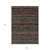 9' X 12' Black Green And Gold Striped Washable Indoor Outdoor Area Rug