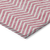 8' X 10' Pink And Ivory Chevron Washable Indoor Outdoor Area Rug