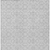 9' X 12' Silver And Gray Medallion Washable Indoor Outdoor Area Rug