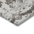 9' X 12' Chocolate Taupe And Beige Oriental Washable Indoor Outdoor Area Rug