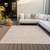 10' X 14' Peach And Beige Geometric Washable Indoor Outdoor Area Rug