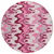 8' Blush Pink And Mauve Round Abstract Washable Indoor Outdoor Area Rug