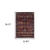 2' X 3' Red Purple And Gold Oriental Area Rug