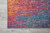 10' Blue And Orange Abstract Runner Rug