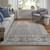 2' X 3' Ivory Taupe And Gray Abstract Stain Resistant Area Rug