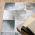 8' Gray And Charcoal Geometric Runner Rug