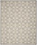 5' X 8' Ivory And Grey Fleur De Lis Stain Resistant Non Skid Area Rug