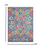 4' X 6' Blue And Orange Floral Distressed Area Rug