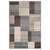 5' X 8' Gray Tan And Brown Patchwork Area Rug