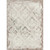 5' X 7' Cream Damask Stain Resistant Area Rug