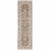 8' Beige Grey Machine Woven Oriental Indoor Runner Rug - 4512822862231