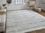 2' X 3' Blue and Gray Abstract Hand Woven Area Rug
