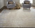 2' X 3' Tan And Blue Abstract Distressed Area Rug