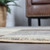 Homeroots Home Decor 5' Round Slate Patchwork Power Loom Stain Resistant Area Rug