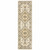 2' X 8' Beige Grey Tan And Brown Oriental Power Loom Stain Resistant Runner Rug