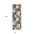 10' Gray Tan And Brown Patchwork Runner Rug