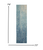 8' Blue And Ivory Abstract Runner Rug