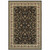 2' X 4' Black And Ivory Oriental Power Loom Stain Resistant Area Rug